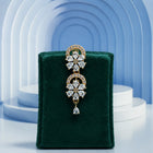 Premium Floral Diamond-Style Necklace Set with Earrings